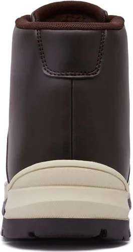 Vista 5 de Botas de senderismo ligeras para hombre, resistentes al agua, de tobillo medio, para trabajo, casual, senderismo, senderismo, exteriores
