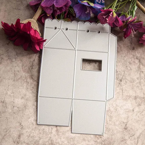 Vista 4 de Adies - Caja de leche 3D troquelada de metal, caja de regalo de caramelos, tarjetas de felicitación, troqueles de corte, plantillas de corte, álbum