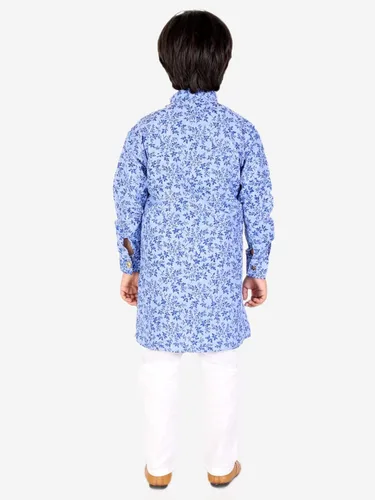 Vista 4 de Pro-Ethic Style Developer Conjunto de pijama Kurta del desgaste étnico del telar jacquar del niño para los niñosRopa tradicional (151)