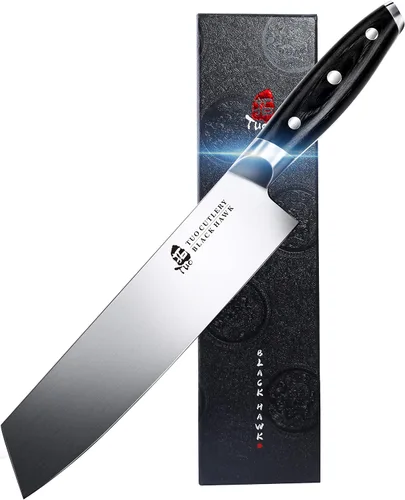 Vista 9 de TUO Black Hawk - Cuchillo de filete de 6 pulgadas para recortar grasa de carne, desollado de ciervos, mango de espiga completa, acero alemán de alto