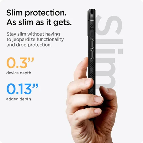 Vista 4 de Spigen Rugged Armor - Funda diseñada para iPhone 13 (2021), color negro mate