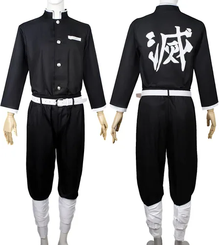 Vista 3 de Kimono de anime para cosplay, disfraz japonés, uniforme de fiesta de Halloween, traje completo para adultos, mujeres y hombres