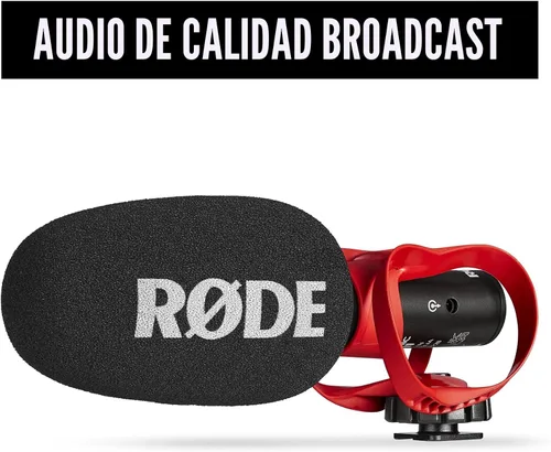 Vista 5 de RØDE VideoMic GO II Helix Micrófono de escopeta ultracompacto para cámara con salidas de 3.5mm y USB para grabación de películas, creación