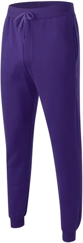 Vista 4 de Pantalones deportivos deportivos de forro polar para hombre, con bolsillo, casual, holgados, para estar en casa