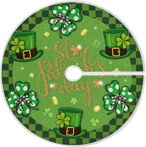 Vista 10 de Falda de árbol de Navidad azul de 36 pulgadas, decoraciones de copo de nieve plateado, tapete de árbol de Navidad para invierno, pequeño