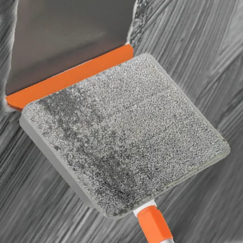 Vista 6 de Qaestfy Paquete de 2 almohadillas de microfibra compatibles con QAE011 Herramienta de limpieza de pared y zócalo con mango largo modelo QAE014