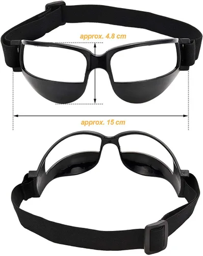 Vista 2 de 10 gafas de baloncesto para driblar, especificaciones de regate, ayuda profesional de entrenamiento de baloncesto, correa elástica ajustable, gafas