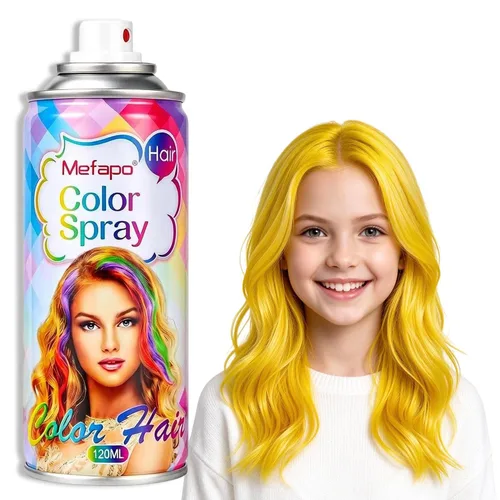 Vista 17 de Acomler Spray de color negro temporal para el cabello para niños, mujeres y hombres, tinte temporal lavable para el cabello, cera