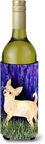 Vista 15 de Caroline's Treasures SS8447CC Starry Night English Bulldog - Enfriador para latas o botellas, lavable, funda plegable con aislamiento para bebidas