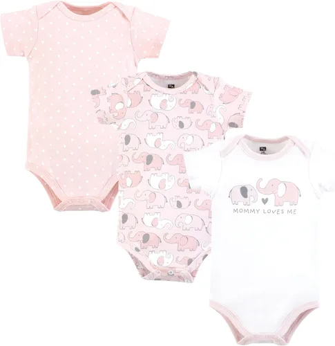 Vista 115 de Hudson Baby baby-girls Cotton Bodysuits 3-pack