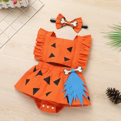 Vista 3 de IMEKIS Disfraz de hombre de las cavernas para bebé recién nacido, traje de primer cumpleaños, Halloween, cosplay, sesión de fotos para niños y niñas