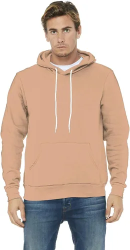 Vista 4 de Sudadera con capucha Bella + Canvas, unisex, con friza de algodón