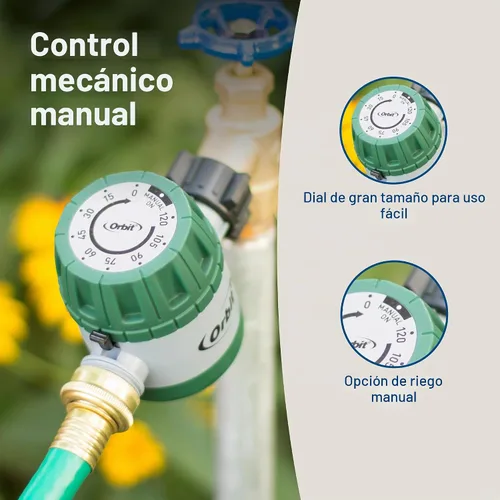 Vista 5 de Orbit 62034 Temporizador de agua mecánico para riego de césped y jardín
