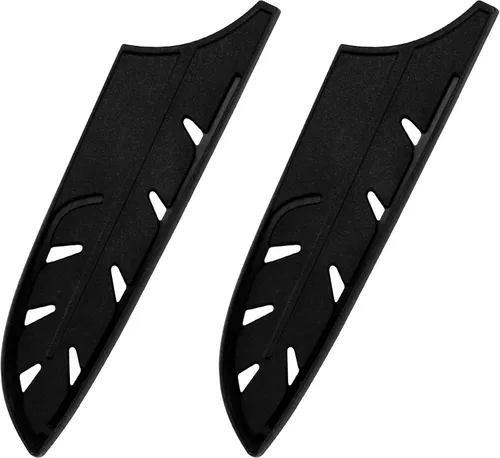 Vista 10 de XYJ Juego de 2 fundas para cuchillos de seguridad, protector de bordes de cuchillos, funda universal para cuchillos, pelado, funda de cuchillo