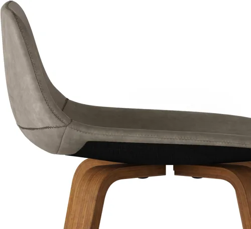 Vista 9 de SIMPLIHOME Randolph Taburetes de mostrador (juego de 2) – asientos de cocina tapizados de madera curvada de 28 pulgadas de altura de asiento