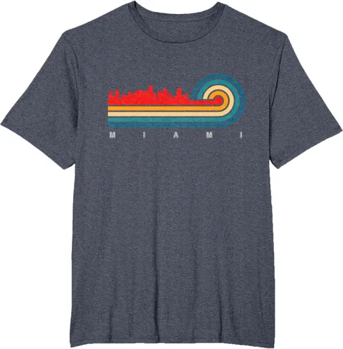 Vista 62 de Camiseta Retro City of Miami Florida, Negro