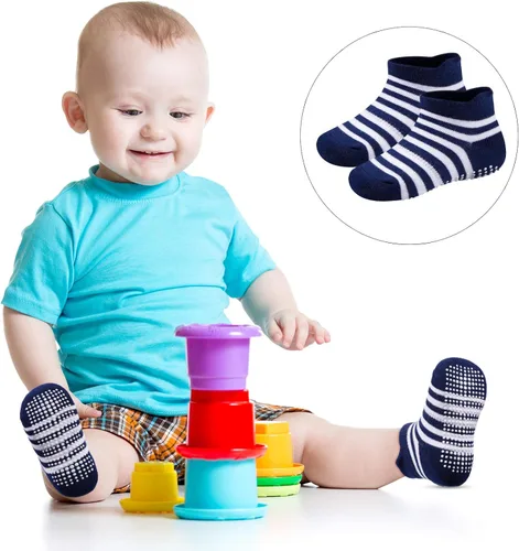 Vista 3 de 12 pares de rodilleras antideslizantes para bebé, para gatear, para bebé