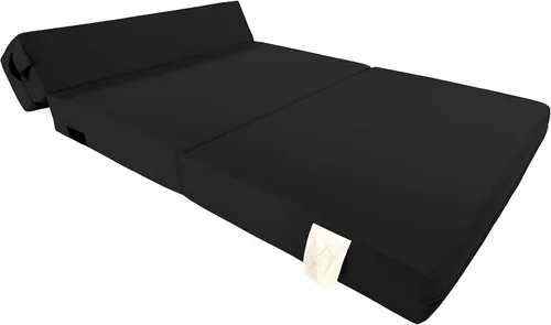 Vista 6 de D&D Futon Furniture Colchón plegable de espuma, tumbona para silla, sofá cama estudio para invitados, individual XL, 80 x 39 x 6 pulgadas de grosor