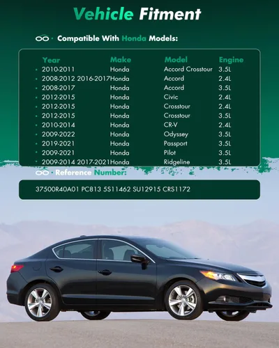 Vista 3 de SCITOO Sensor de manivela Sensor de posición del cigüeñal Compatible con Honda Odyssey Accord para Acura RDX 37500R40A01 PC813 para Honda