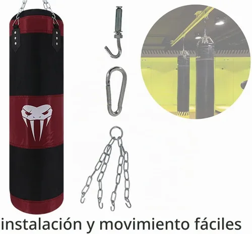 Vista 5 de SOTF Juego de boxeo pesado para adultos, saco de boxeo colgante resistente, sin relleno