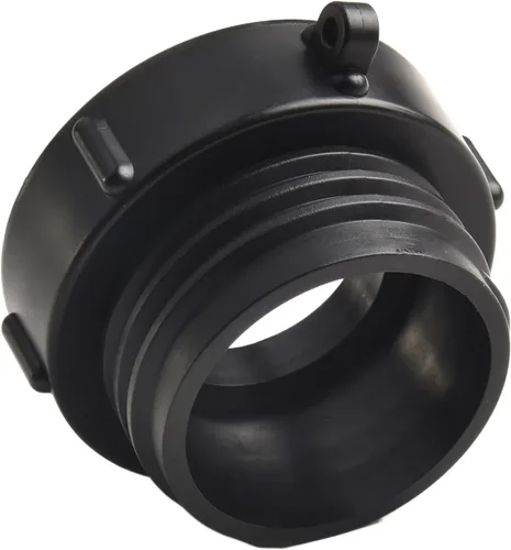 Vista 4 de Black for ibc Container Adapter 2 Inch to S60x6 Thread Black