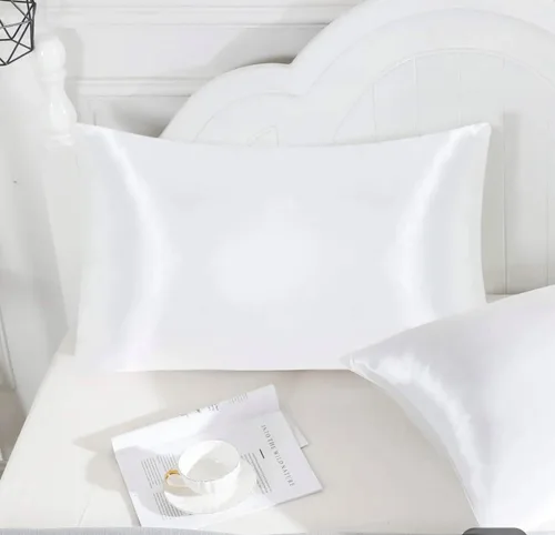 Vista 6 de SkinBiome Juego de 2 fundas de almohada de satén Fundas de almohada de seda para cabello y piel Fundas de almohada refrescantes con cierre