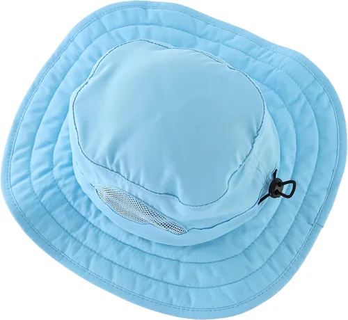 Vista 3 de Connectyle Sombrero de sol para niños y niñas, sombrero de pescador de ala ancha UPF 50+, sombrero de protección solar, sombrero transpirable