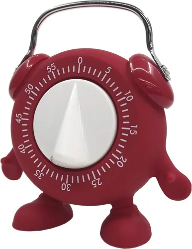 Vista 8 de Temporizador, para cocina, horneado, enseñanza, cocina, huevo, entrenamiento para niños, lindo temporizador mecánico de cuerda de 60 minutos