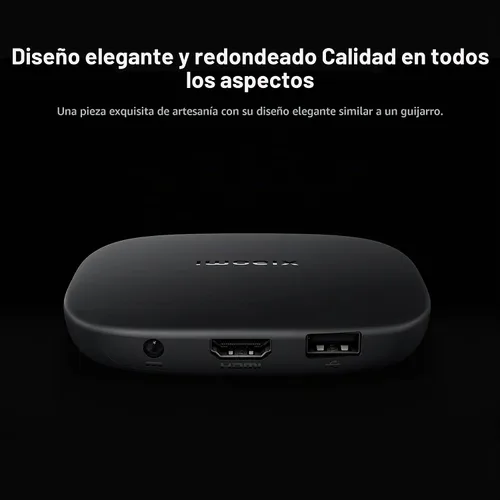 Vista 3 de Xiaomi Google Android TV Box S 3.0, 4K UHD Dolby Vision Dolby Atmos y DTS:X 2 GB + 32 GB de almacenamiento Google TV 360° Bluetooth Control remoto