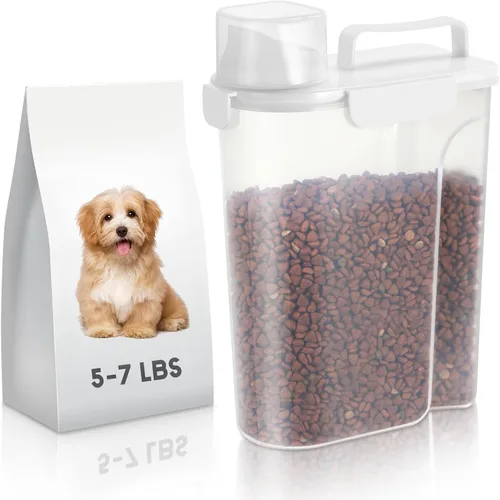 Vista 23 de LEAWALK Recipiente de almacenamiento de alimentos para perros, boquilla grande mejorada sin BPA, contenedores de plástico de almacenamiento