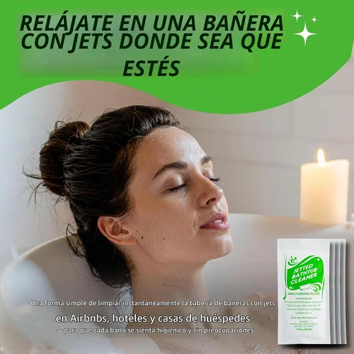 Vista 5 de Oh Yuk Limpiador concentrado de bañera Jetted - 2 bolsas de viaje de un solo uso