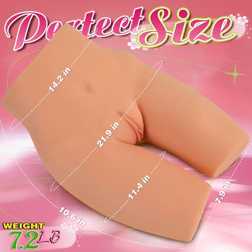 Vista 5 de Muñeca sexual realista, masturbador masculino, juguetes sexuales para adultos para hombres, coño de bolsillo de 7.2 libras con piernas posables