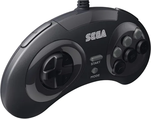Vista 3 de Retro-Bit Controlador USB oficial Sega Genesis 8 botones Arcade Pad para Sega Genesis Mini, SwitchSwitch 2, PC, Mac, Steam, RetroPie, Raspberry Pi