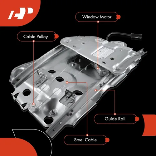 Vista 6 de A-Premium Elevalunas eléctrico con panel con motor compatible con Sebring 1996-2006 trasero lado del conductor