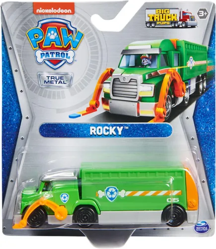 Vista 3 de Spin Master Paw Patrol - Cachorros de Camión Grande de Metal Verdadero Coleccionable Fundido a Presión - Marshall