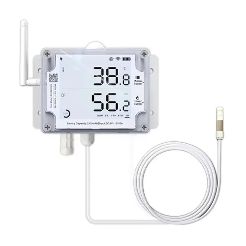 Vista 11 de GS1-AETH1RS + paquete de sirena termómetro Ethernet higrómetro, sensor de humedad y temperatura WiFi, registrador digital de datos de temperatura
