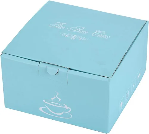 Vista 6 de Taza de té azul, juego de taza de té floral y platillo, juego de té de porcelana de hueso, taza de café, juego de té