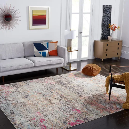 Vista 11 de SAFAVIEH Colección Madison - Alfombra de acento 2'2" x 4', negro y dorado, diseño abstracto moderno, no desprende pelusa y fácil cuidado, ideal