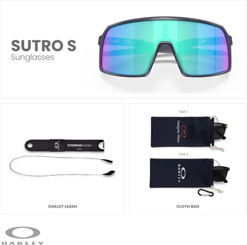 Vista 58 de Oakley Sutro OO9406 / OO9462 - Lentes de sol para hombre, kit de correa de accesorios, bolsa de microfibra