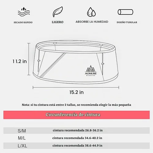 Vista 8 de Riñonera para correr con botella de agua suave de 8.5 fl oz, sin rebote, para entrenamiento, correr, viajes, dinero, cinturón de bolsillo para mujer