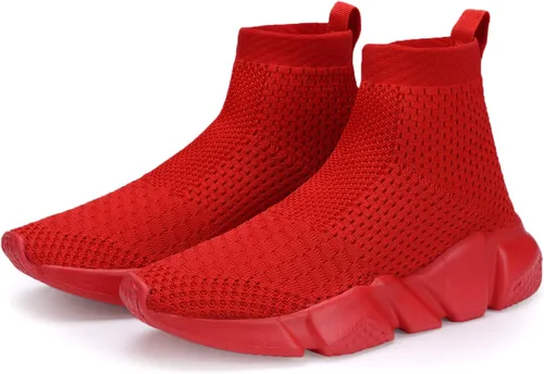 Vista 4 de Casbeam Boys and Girls Breathable Lightweight Fashion Casual Sports Walking Shoes Running Sneakers High Top (ToddlerLittle Kid Bib Kid)