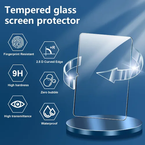Vista 2 de Protector de pantalla para Lenovo Tab idea Pro Gen 2 (2026) de 13 pulgadas, dureza 9H, antiarañazos, vidrio templado, compatible con fundas