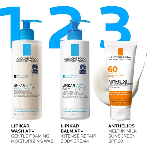 Vista 5 de La Roche-Posay Anthelios Melt-In Milk Protector solar SPF 60, protector solar para cuerpo y cara, amplio espectro SPF + antioxidantes, sin aceite
