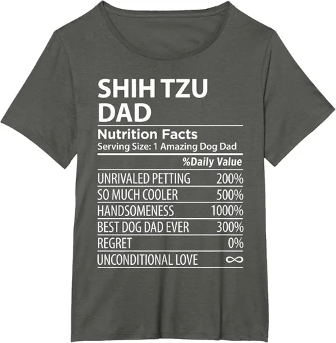 Vista 65 de Shih Tzu Dad - Camiseta divertida para dueño de perro Shih Tzu, Negro