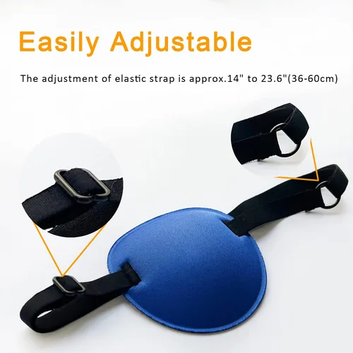 Vista 5 de Conjunto de parches para ojos: 6 parches suaves y ajustables para ambliopía y 2 parches médicos 3D para ojos (ojo derecho)