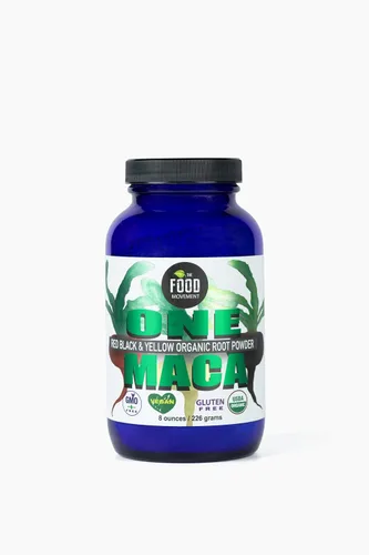 Vista 2 de The Food Movement Co. - Una Maca (variedades orgánicas de maca negra, roja y amarilla) - 8oz