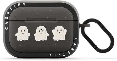 Vista 27 de CASETiFY Bounce Airpods Pro (1ª/2.ª generación) - Funda con anillo, negro Kingsnake - carbón mate