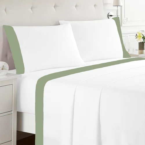 Vista 26 de SGI bedding Sábanas 100% algodón egipcio tamaño individual – Sábanas refrescantes, ropa de cama blanca suave y transpirable, ropa de cama de lujo