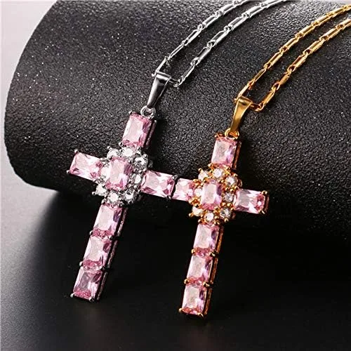 Vista 6 de U7 Catholic Gift Stainless Steel 18K Gold Plated Coin MedalCrucifix CrossVirgin MaryRosary Necklaces for Women Men