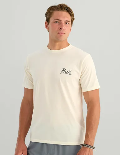 Vista 28 de HUK Mens Fishing Graphic Tee, Performance Short Sleeve, Quick-Dry Bass Bones - Búho nocturno